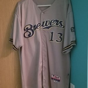 Authentic Zack Greinke Milwaukee Brewers Jersey